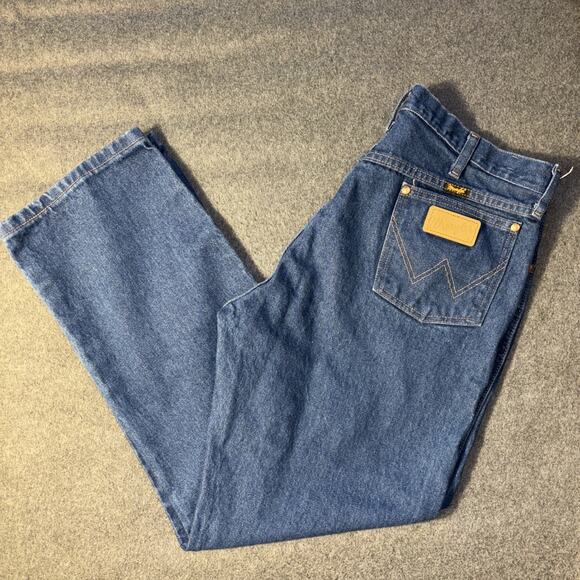 Wrangler Jeans Mens 36X30 A204 Straight Leg Western Cowboy 5-Pockets Denim - Picture 7 of 8